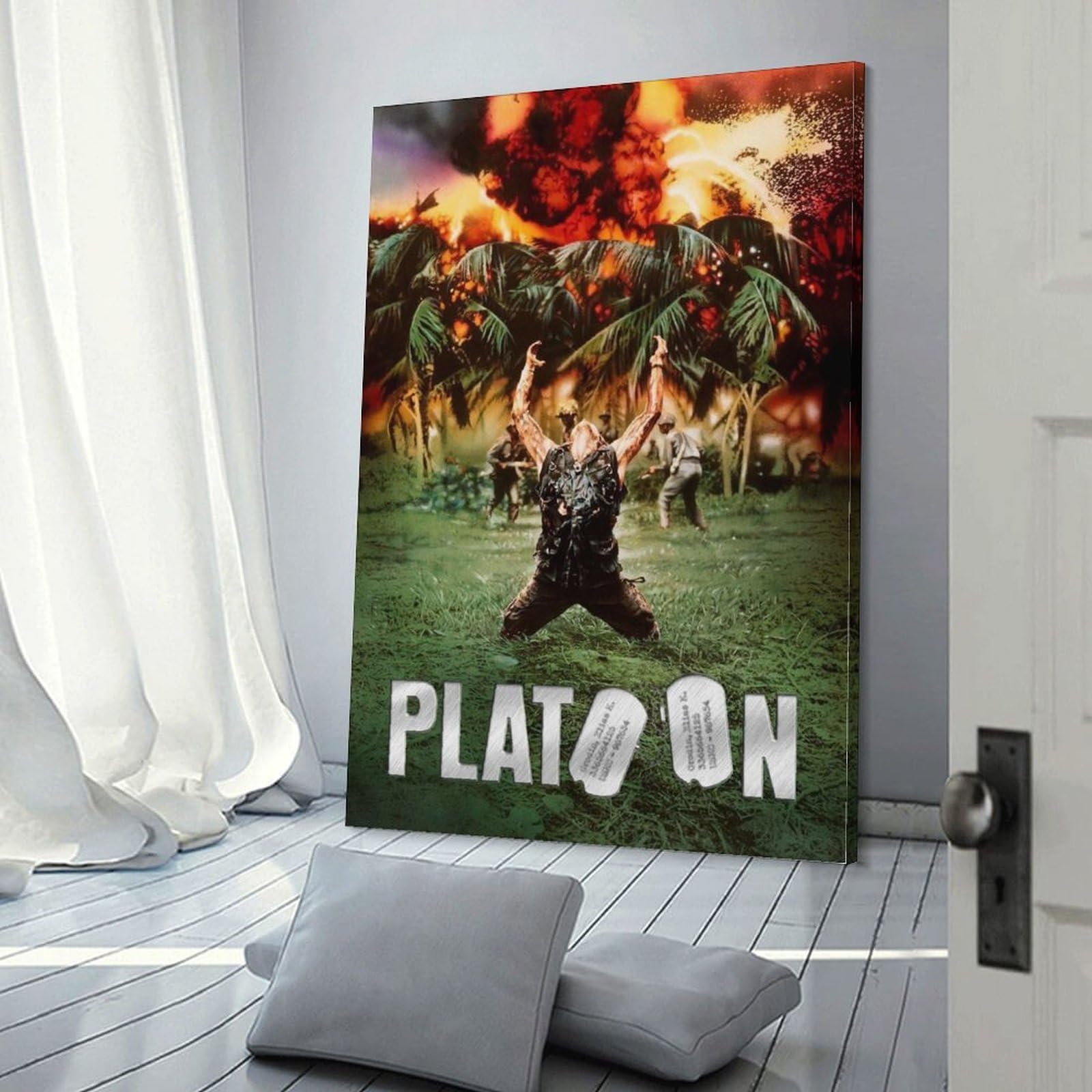 Amazon.co.jp: プラトーン Platoon 映画ポスター キャンバス ポスター