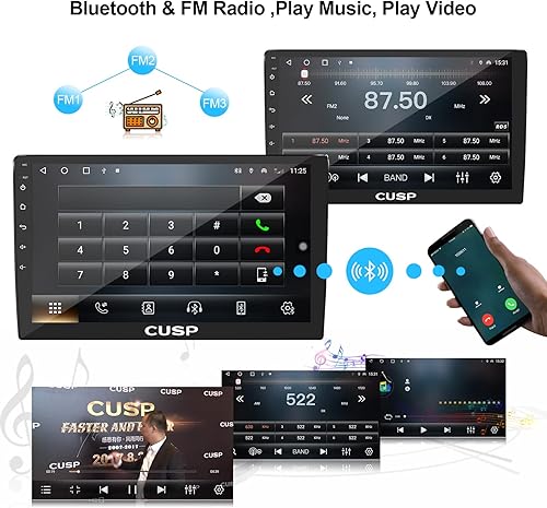 Miniatura 3 de 2023 - Radio estéreo para coche de 9 pulgadas Android 8G128G universal doble DIN inalámbrico para coche Android Auto 1280x720 QLED Pixel in-Dash Kit