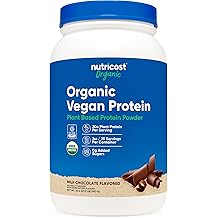 Nutricost Organic Vegan Protein Chocolate 2 LB - Gluten-Free, GMO-Free