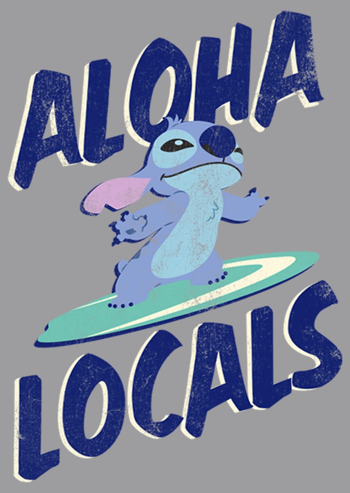 Disney Chłopięca Aloha Locals Stitch bluza z kapturem, sportowa, Heather, M, Sportowa wrzosowa, M