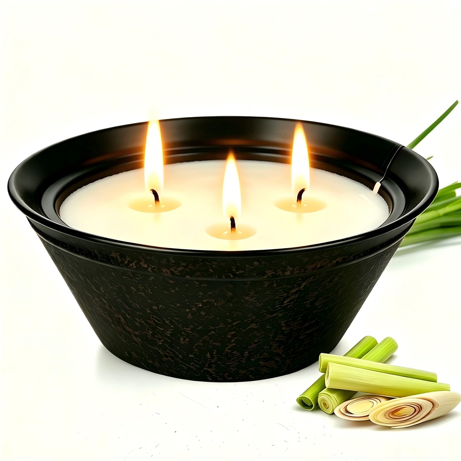 Three-Wick Citronella Candle