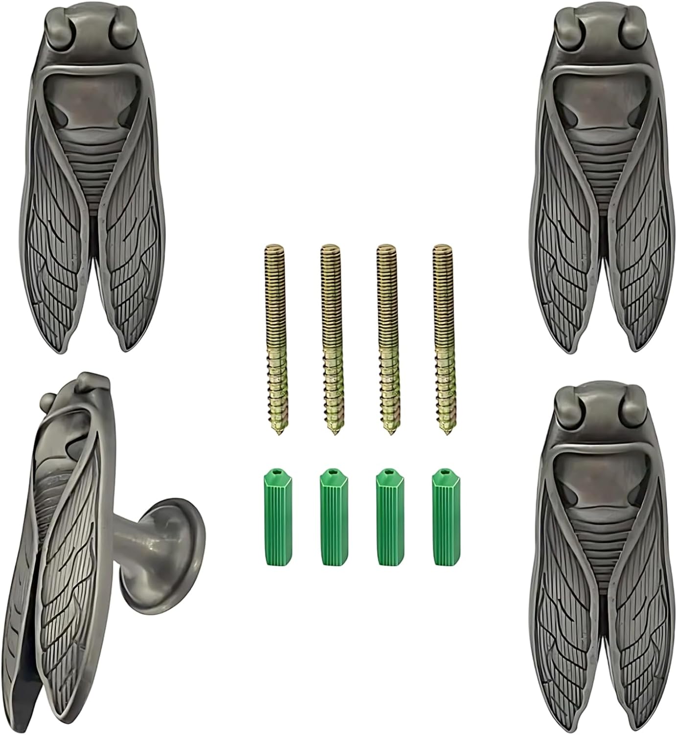 4 Pcs Owl Wall Hooks,Decorative Single Prong Coat Hooks for Clothes, Hats, Bags, Robes,Creative Animal Wall Mounted Hangers