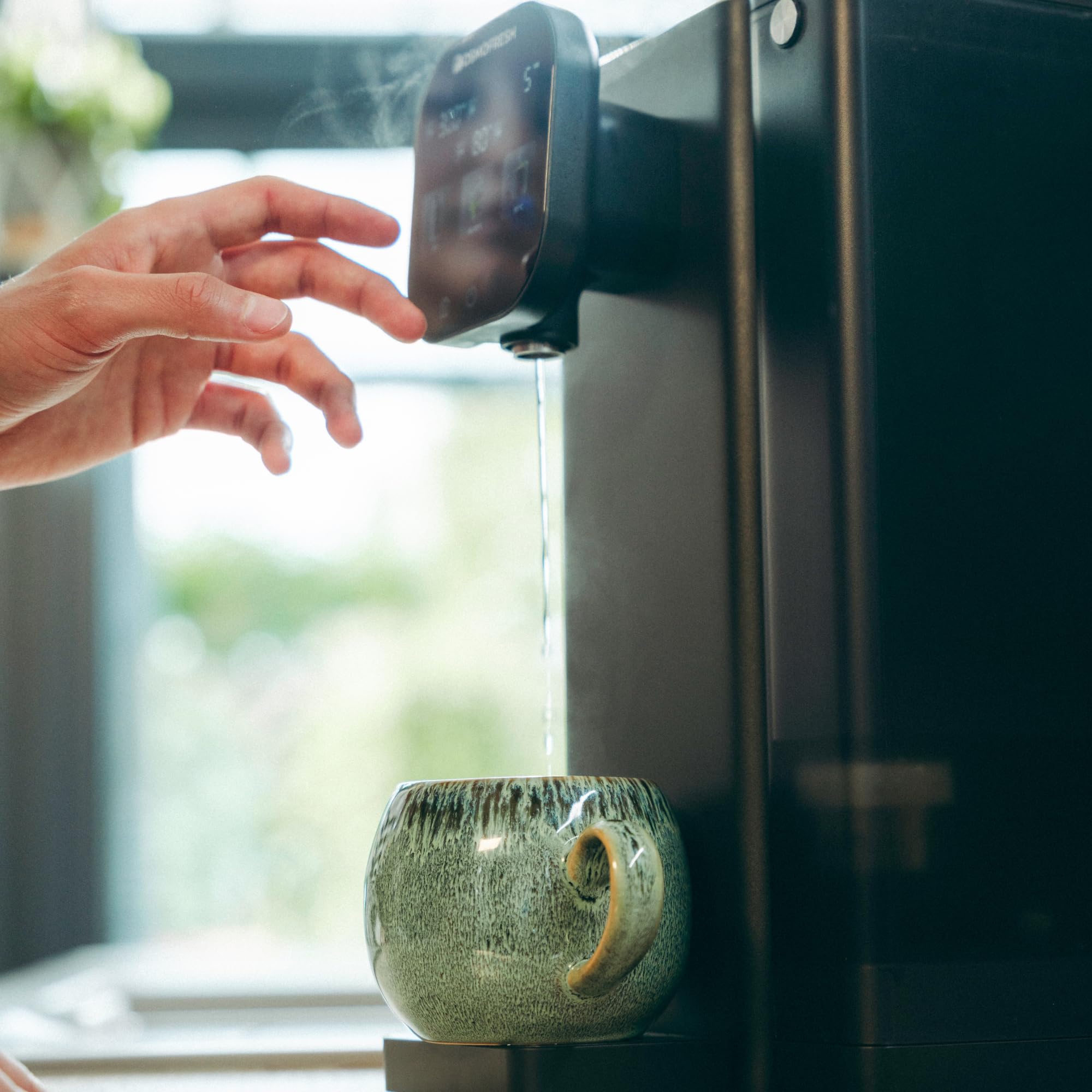 OsmoFresh Fusion Air Auftisch Osmoseanlage Heißwasserspender 3-Fach UV-C LED TÜV zertifiziert