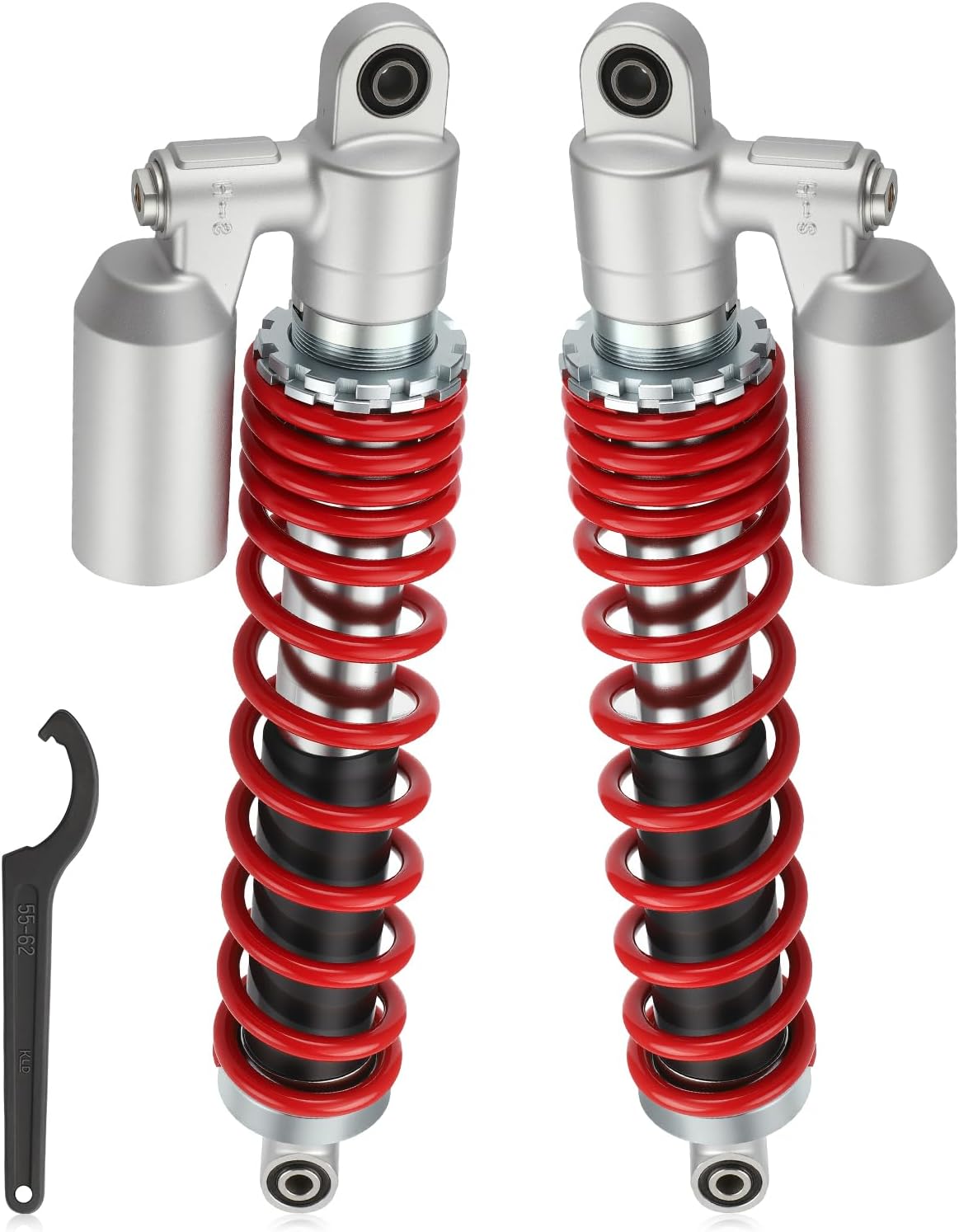 JAVIK 2 Pcs Front Air Shocks Absorbers With Adjustable Tool For Suzuki QuadSport Z 400 LT-Z400 2003-2014