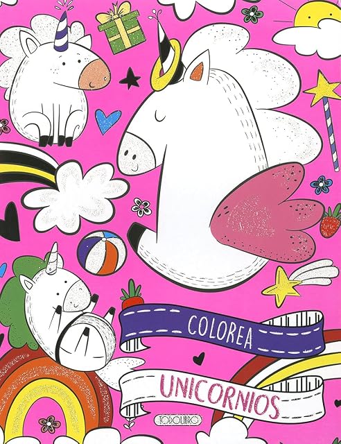 Portada de Colorea Unicornios