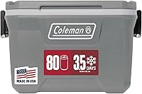 Coleman Classic Series Hard Cooler 52/70/120/150 Qt - Leak-Proof, Ice Up to 5 Days, Seat Lid, 80 Can Capacity