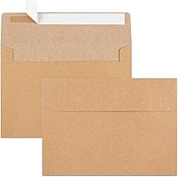 Vista 9 de 70 paquetes de sobres de invitación A2, sobres de papel kraft marrones, sobres para tarjetas de 4.5x5.5, sobres para invitaciones, sobres