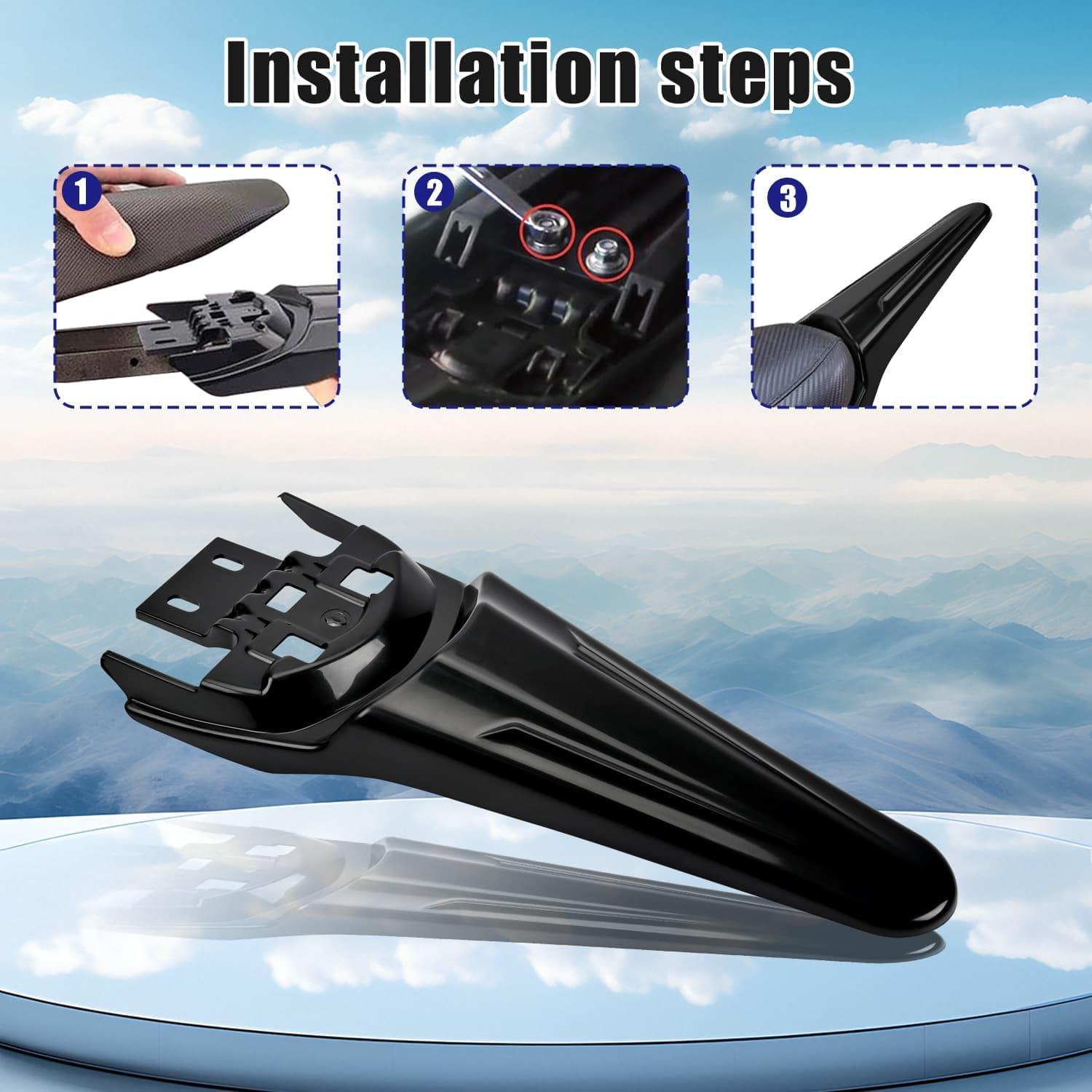 Canitu Upgraded Modified Extended Longer Rear Fender Extra Long Mudguards Protector,Plastic Dirt Pit Tail Fender Mud Flap Guard for Electric Dirt Bike for Sur Ron Light Bee/S/X / X160 / X260