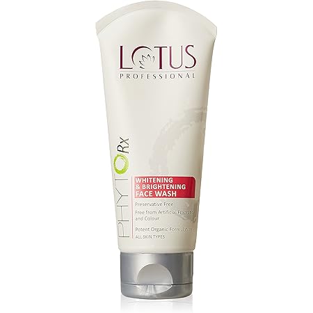 lotus brightening face wash