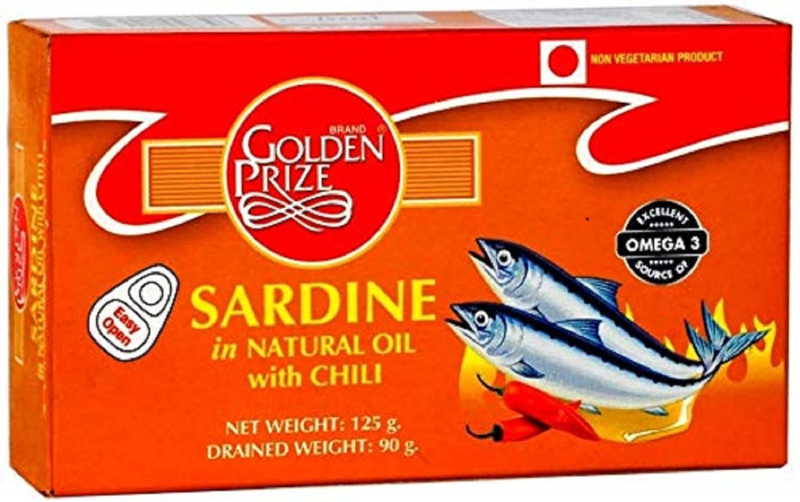 Golden Prize Sardine in Natural Oil with Chili 125Gms Each - Pack of 4 Units (B07NCYX48P) Amazon Price History, Amazon Price Tracker