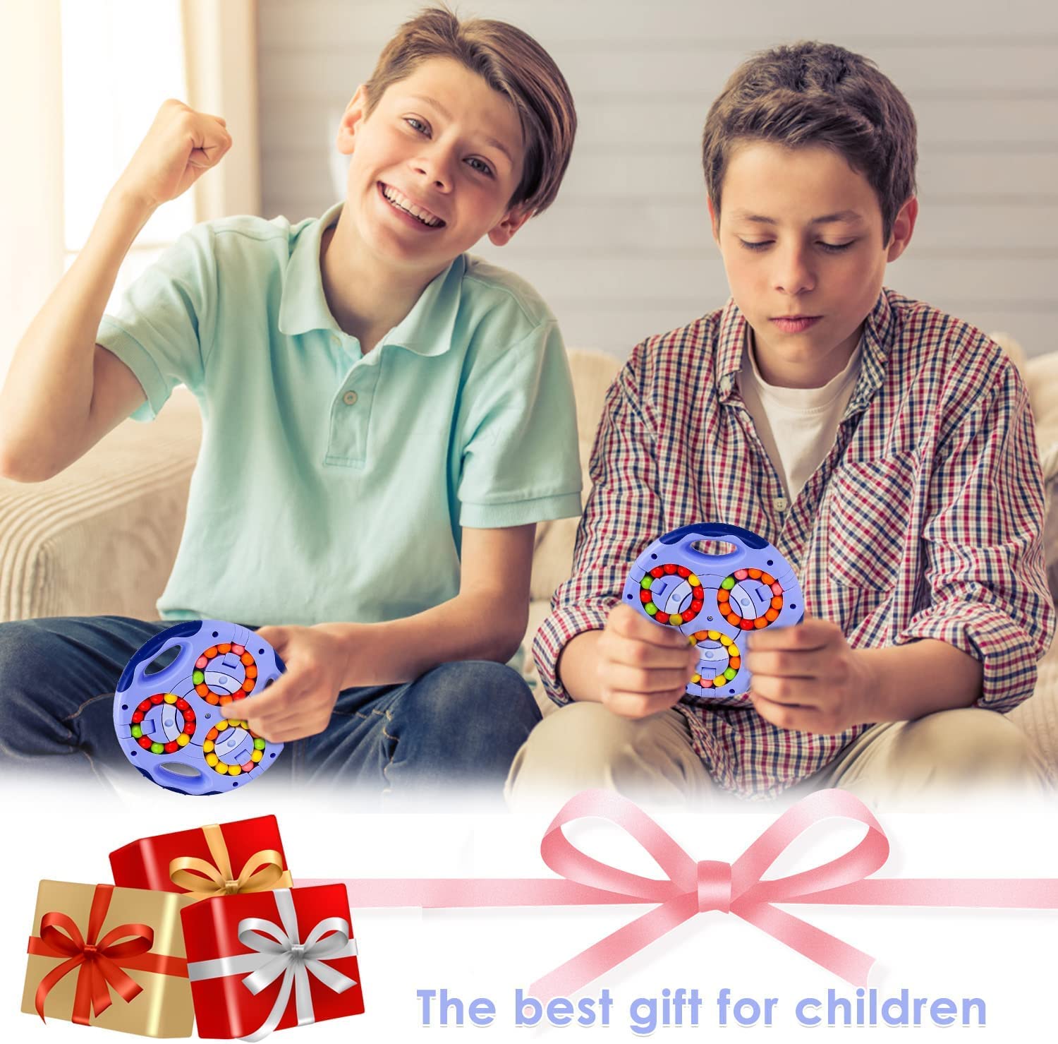 Finger Cube Obracające Magiczne Fasolki IQ Gra Obracająca się Kostka palca Magiczna Fasola Obracająca się Kostka Magiczna Fasola