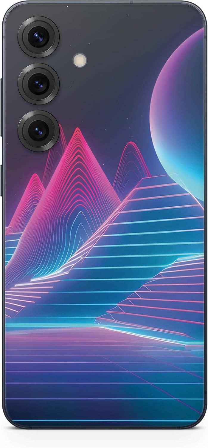 Glossy Glitter Phone Skin Compatible with Samsung Galaxy S25 Ultra - Magenta Wash - Premium 3M Vinyl Protective Wrap Decal Cover - Easy to Apply | Crafted in The USA by MightySkins