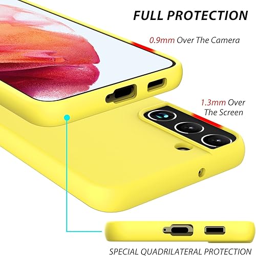 Miniatura 3 de Zuslab Funda de teléfono compatible con Samsung Galaxy S21 FE 5G 2022, suave y delgada, silicona líquida, a prueba de golpes, antiarañazos, cubierta