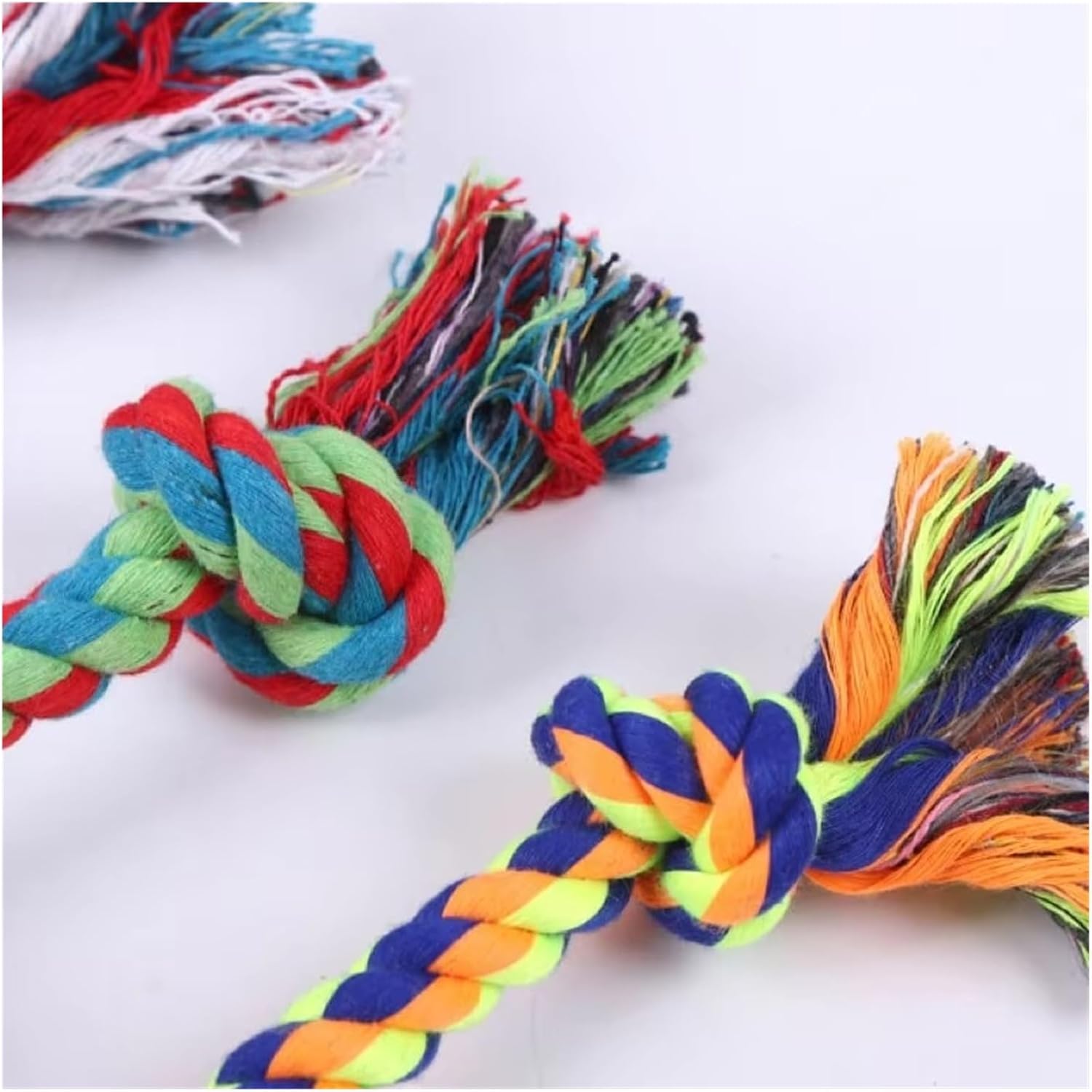 Dog Toy Pet Molar Bite-Resistant Cotton Rope Knot，Compatible for Small Puppy Relieving Stuffy Cleaning Teeth Chew Toys