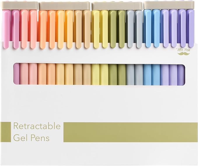 Mr. Pen Bolígrafos Retráctiles de Tinta Gel, Pack 22, Negro miniatura 9