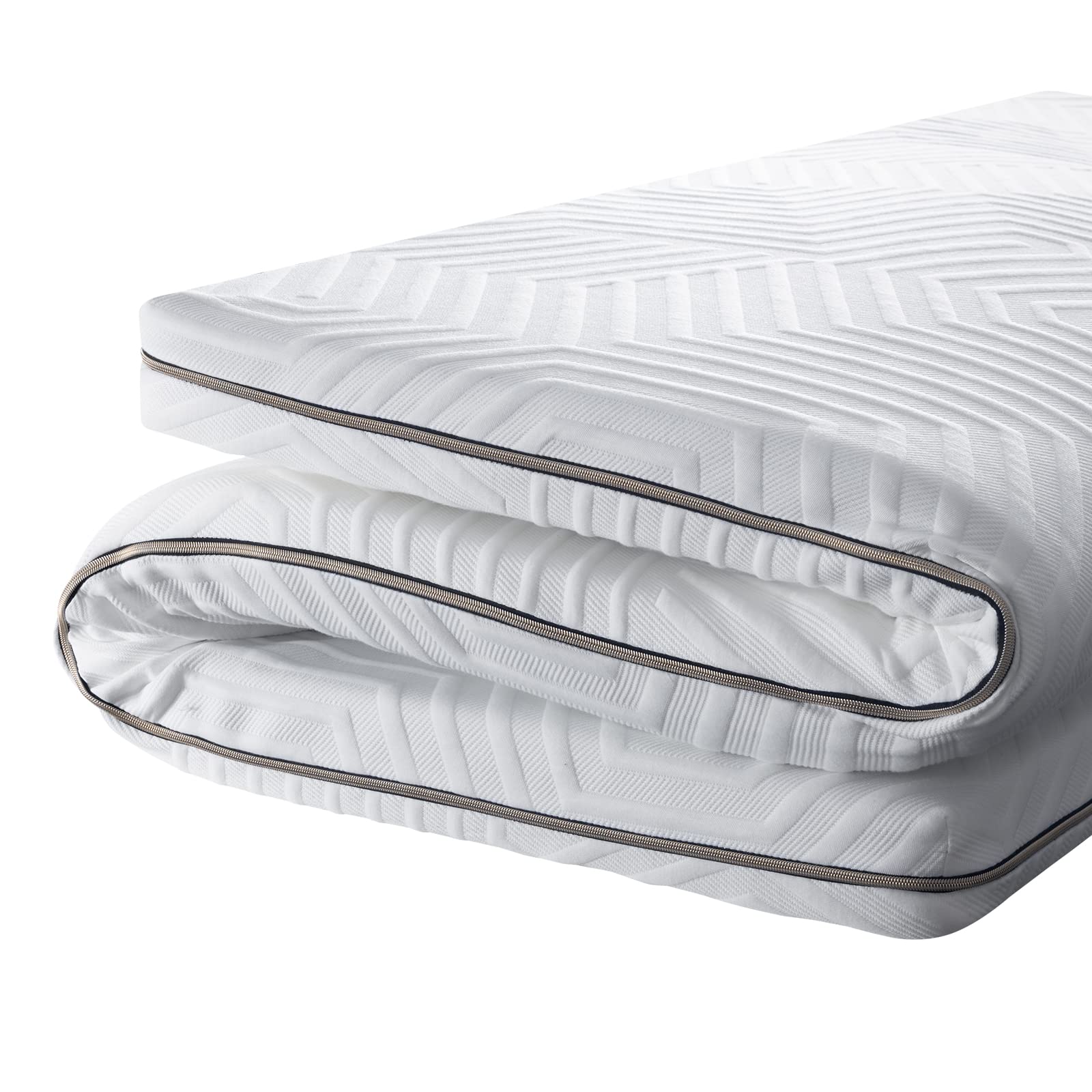 BedStory Surmatelas 160 x 200 à Mémoire de Forme 7,5CM, Bambou Éliminant Odeurs et Acariens, Housse Amovible et Lavable, Rafraîchissant, Respirant et Moelleux