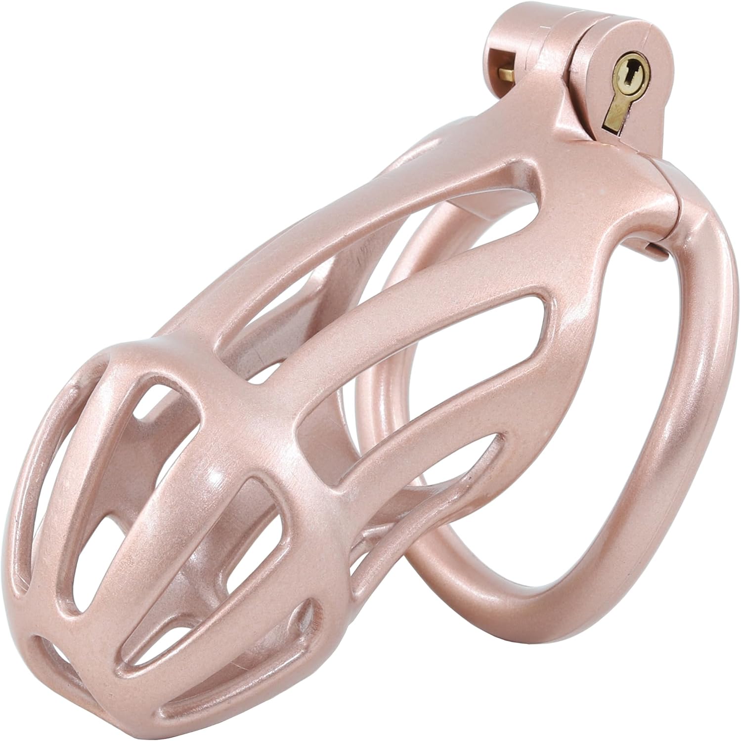 3D Printed Male Chastity Cage with Catheter Chastity Device with 5 Rings Cock Cage for Men Penis Exercise Bondage Gear & Accessories BDSM Sex Toy Slave Tool (Comfort)
