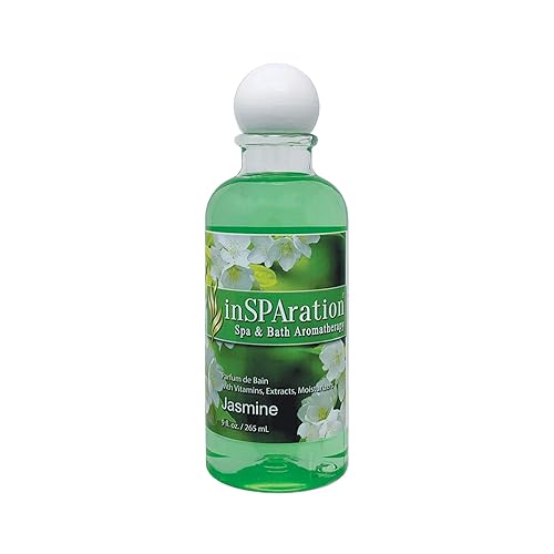 inSPAration Spa and Bath Aromatherapy 119X Spa Liquid, 9 onzas, jazmín, verde