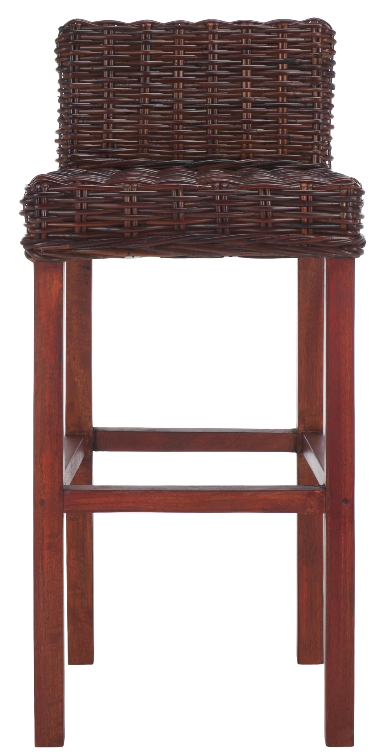 Safavieh Home Collection Cypress Cappuccino Wicker 30-inch Bar Stool