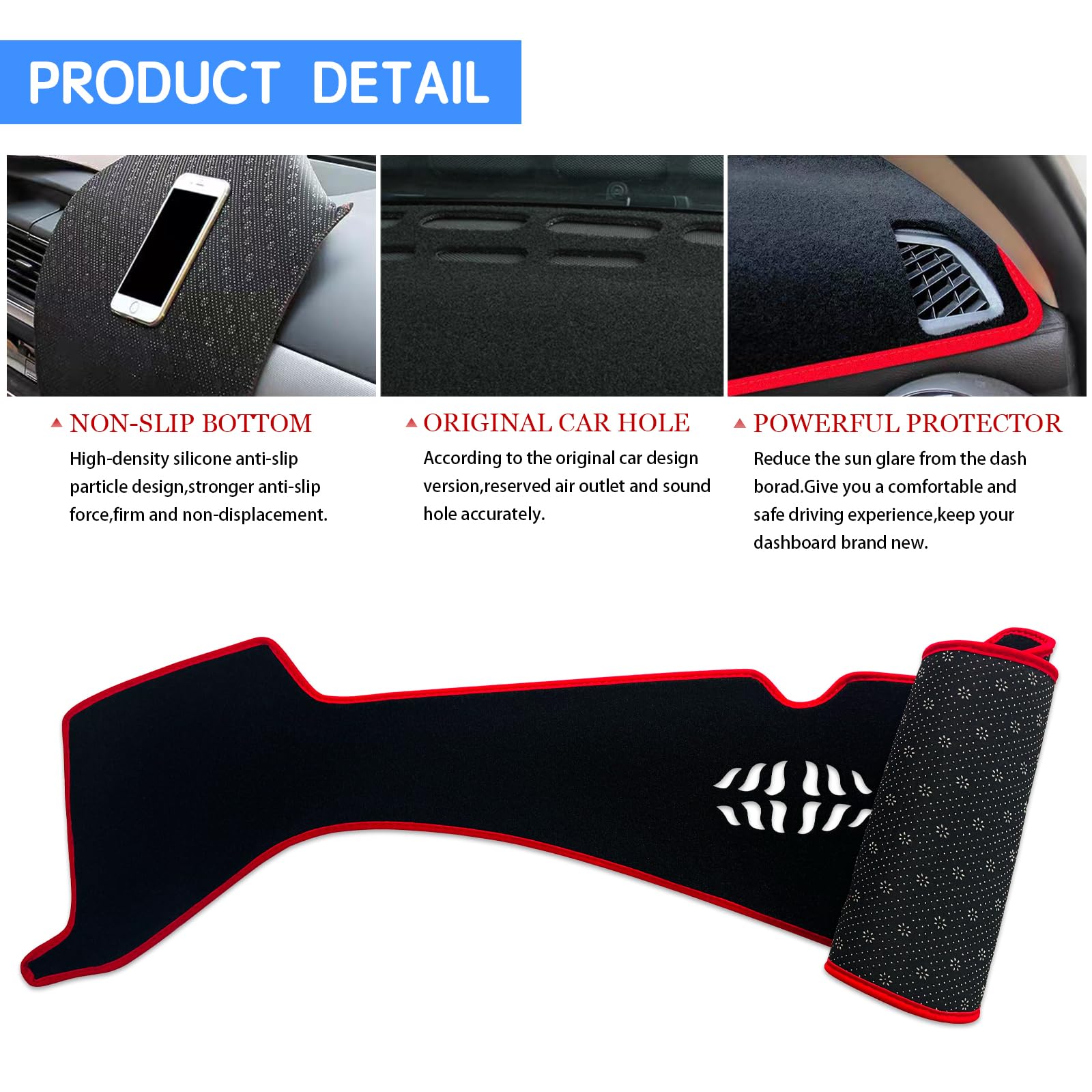 Amazon.com: Dashboard Cover Dash Mat Pad Compatible with Ford