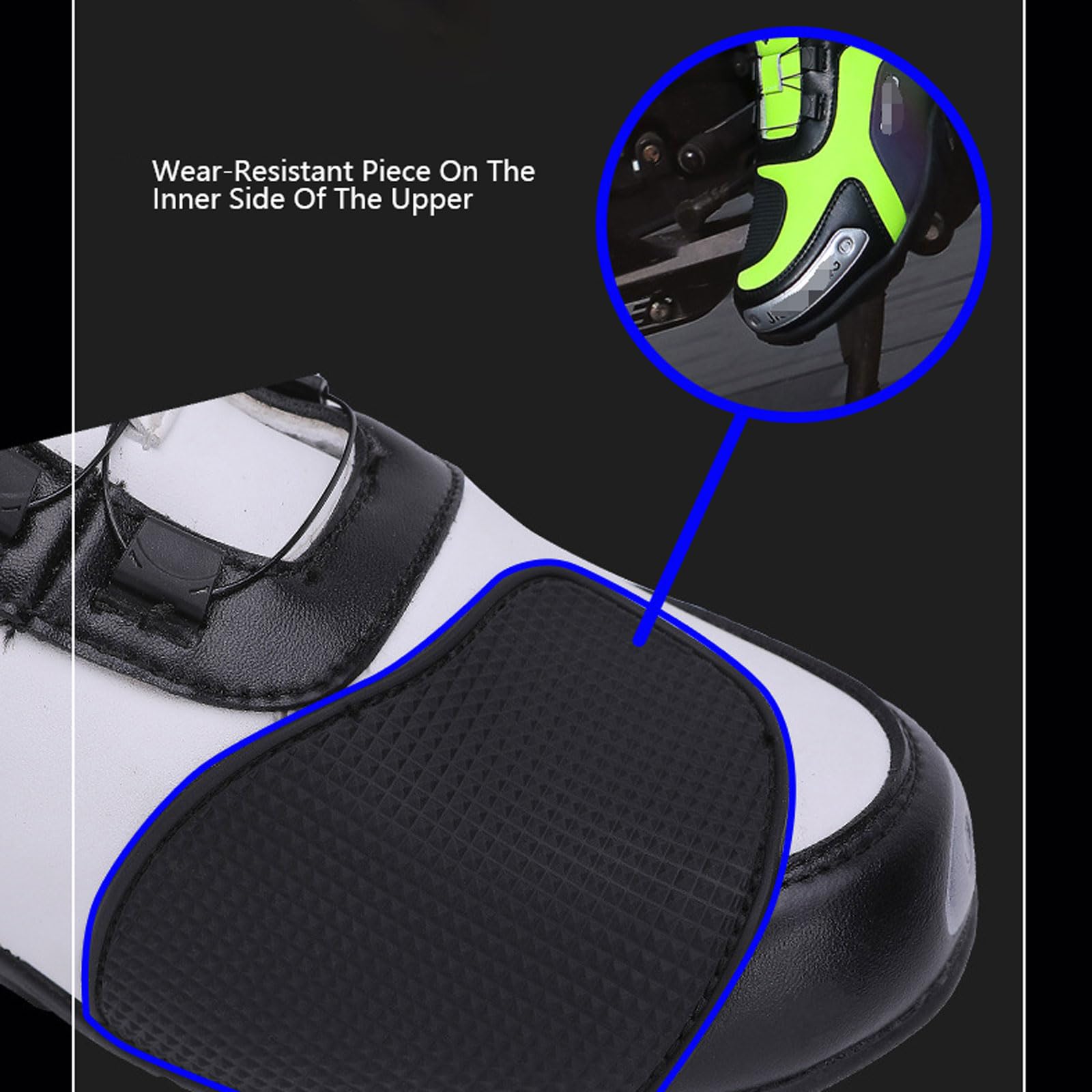 Botte Moto Cross Chaussure Moto Femme Chaussures De Protection De Motocross AntidéRapantes Respirantes Semelle en Caoutchouc ComplèTe Homme Et Femme