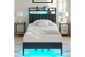 Revamp Your Restful Sleep with Twin Size Bed Frame with Headboard Storage