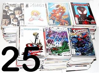 25 Comic Book Lot Marvel DC Indy Superman Batman X-Men No Duplicates - Huge Variety Collection
