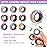 Cevioce 9Pcs Magnetic Rings Fidget Toy Set, ADHD Anxiety Magnetic Fidget Toys Adults Fidget Spinner Rings for Relief, Christmas Stocking Stuffers Gifts for 8+ Year Old Teen Boy Adults