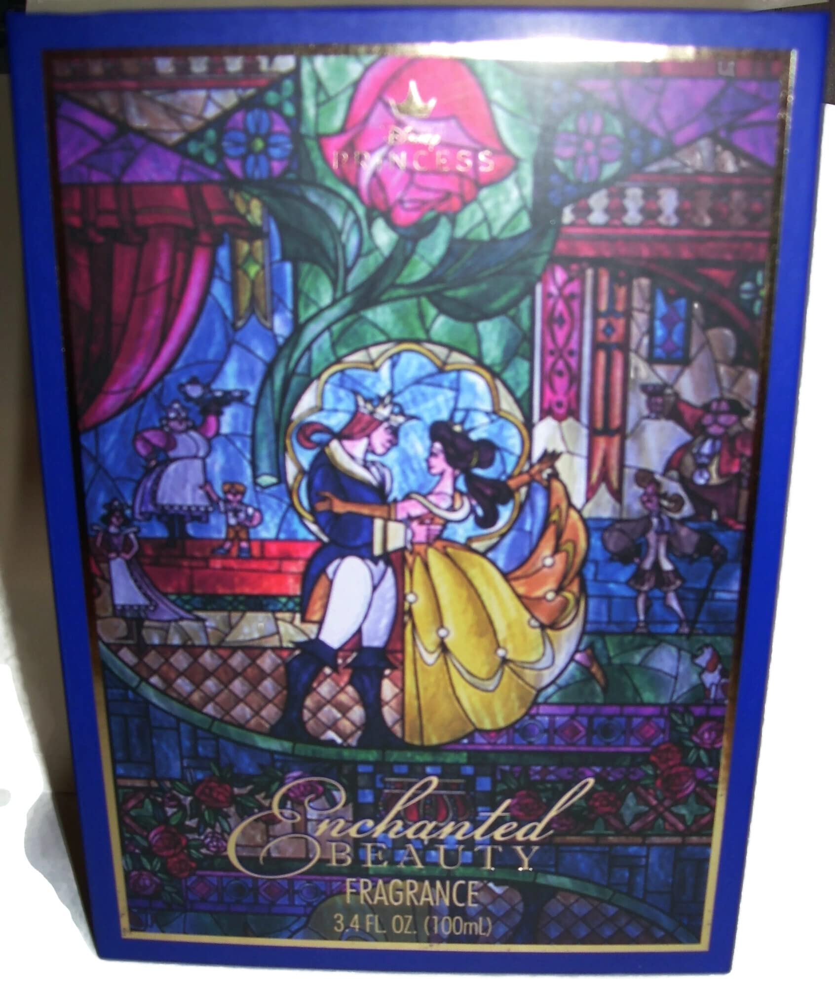 Disney Beauty And The Beast Stained Glass Window Replica Journal New