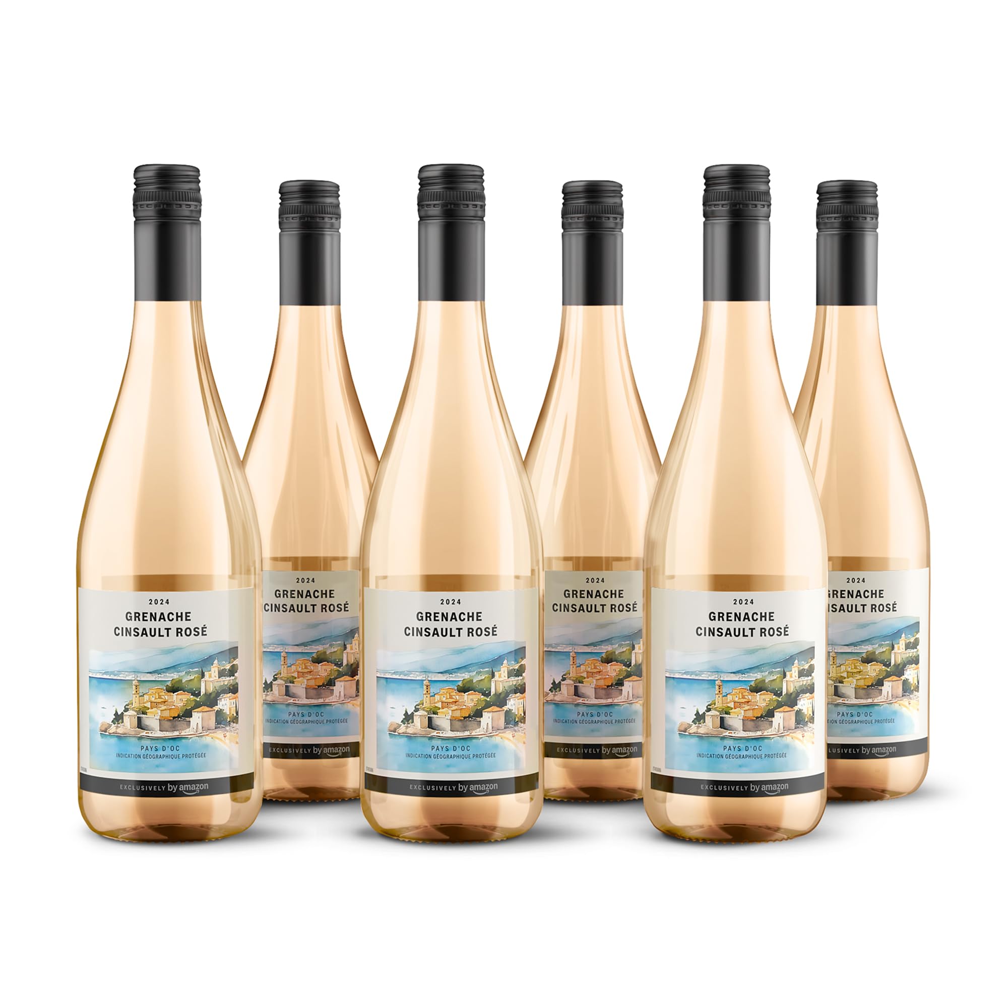 By Amazon Grenache Cinsault Pays d'Oc IGP Roséwein, 75 cl x 6