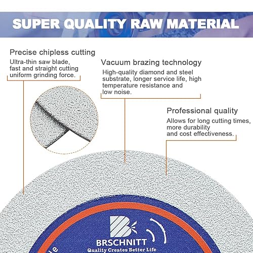 Miniatura 5 de Disco de corte de vidrio - 3 piezas de 3 pulgadas para amoladora angular con eje de 0.394 pulgadas para pulido de diamante, disco de corte para