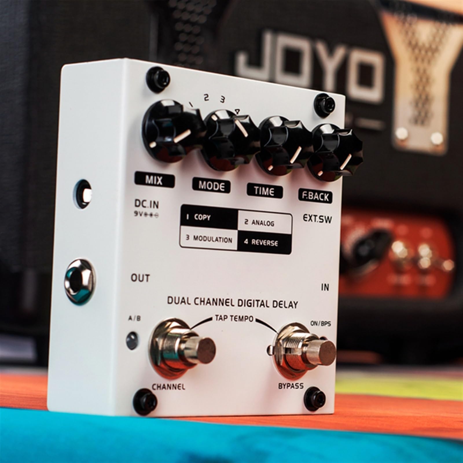 Pedale per Chitarra di modulazione Accessori per Basso Elettrico A Pedale per Chitarra con Ritardo Digitale A Doppio Canale