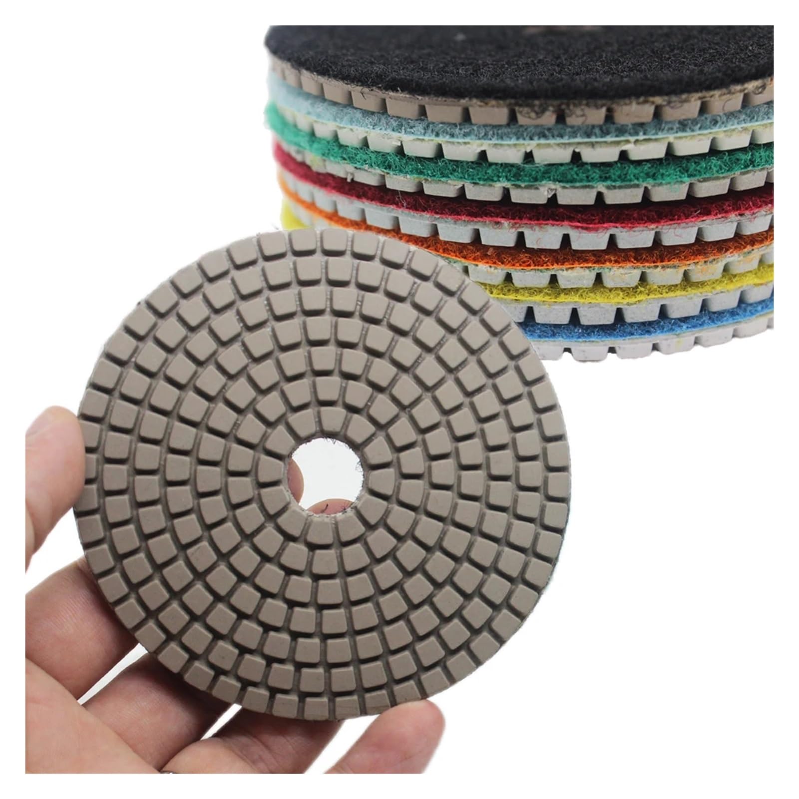 Podkładki polerskie na mokro 3 "/4" Do polerowania kamienia z granitu marmurowego Użyj tarcz szlifierskich(Grit150 10pcs,4 inches)
