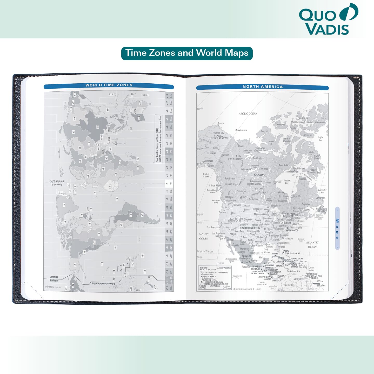 Quo Vadis Trinote 2027 - Agenda settimanale, 13 mesi, da dicembre a dicembre, 17,8 x 22,8 cm, copertina liscia in finta pelle scamosciata verde bambù Texas, pianificatore di appuntamenti per la