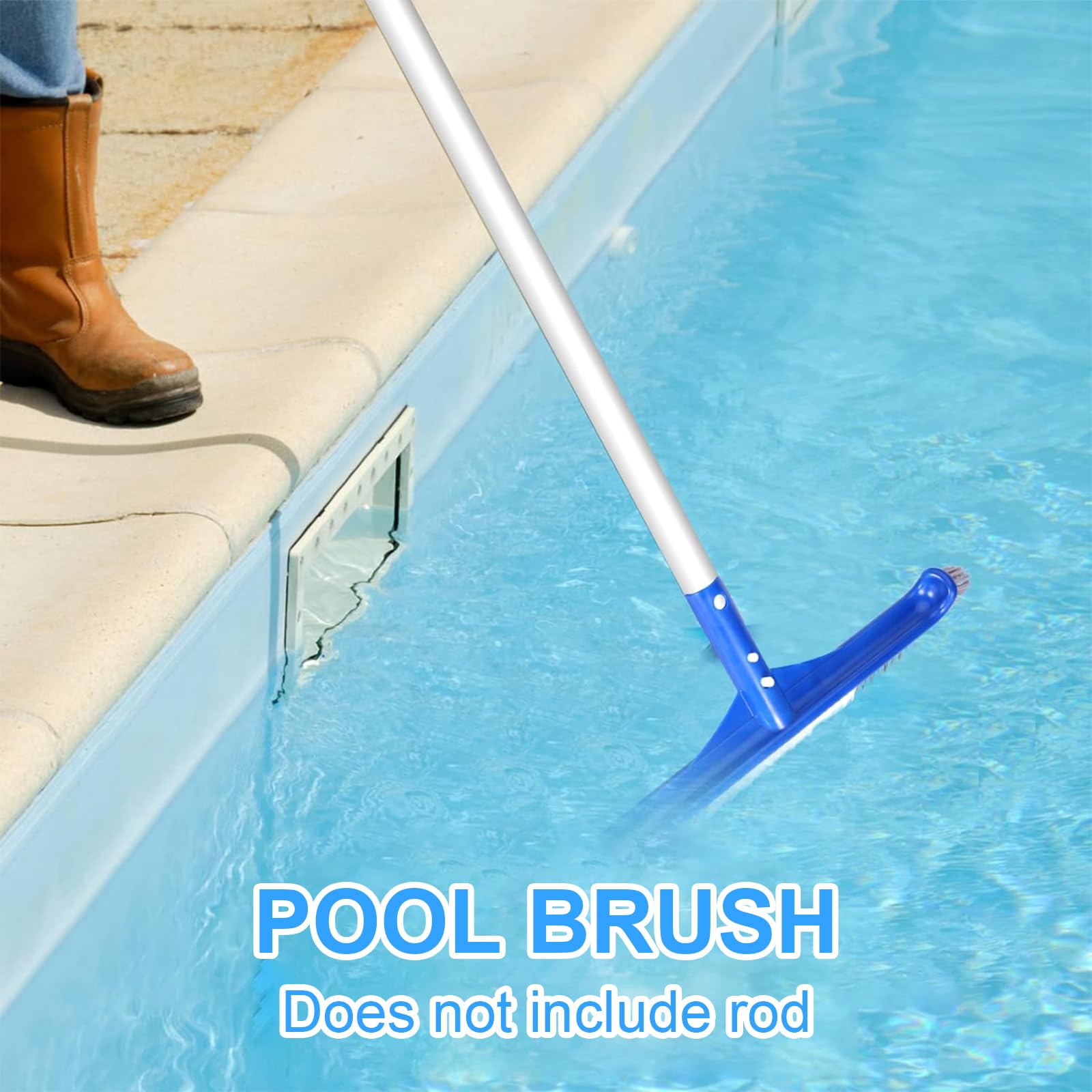 ChengCKJ Brosse de piscine en nylon nettoyage paroi sol