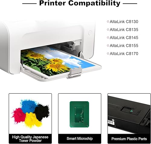 Miniatura 2 de W-Print Cartucho de tóner remanufacturado para Xerox AltaLink C8130 C8135 C8145 C8155 C8170 006R01748 tóner magenta 21000 páginas, 1 paquete