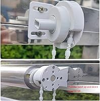 Vista 4 de Persianas enrollables transparentes, impermeables, transparentes de plástico de PVC transparente, persianas enrollables impermeables a prueba