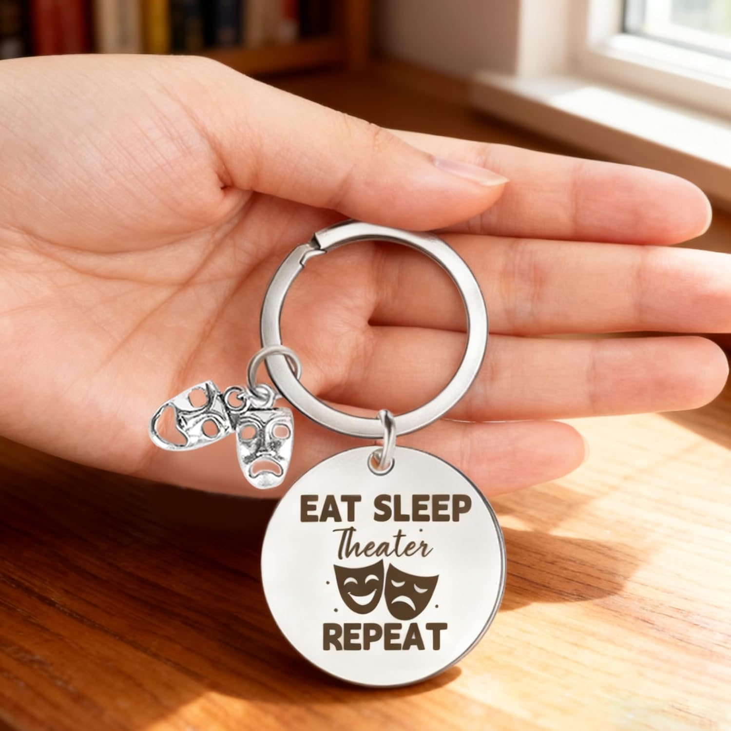 Theater Gifts Set Musical Theater Tumbler, Socks, Leather Journal, Pen, Keychain & Gift Box - Image 5