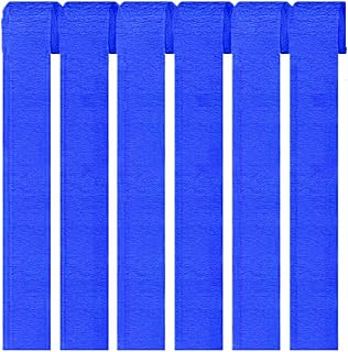 Set de 6 cintas de papel crepé azul oscuro para decoración de fiestas (4,5 cm x 25 m)