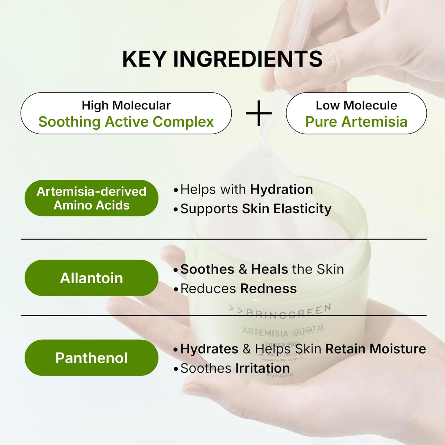 BRING GREEN Artemisia Calming EX Toner Pad 75pads - Image 5