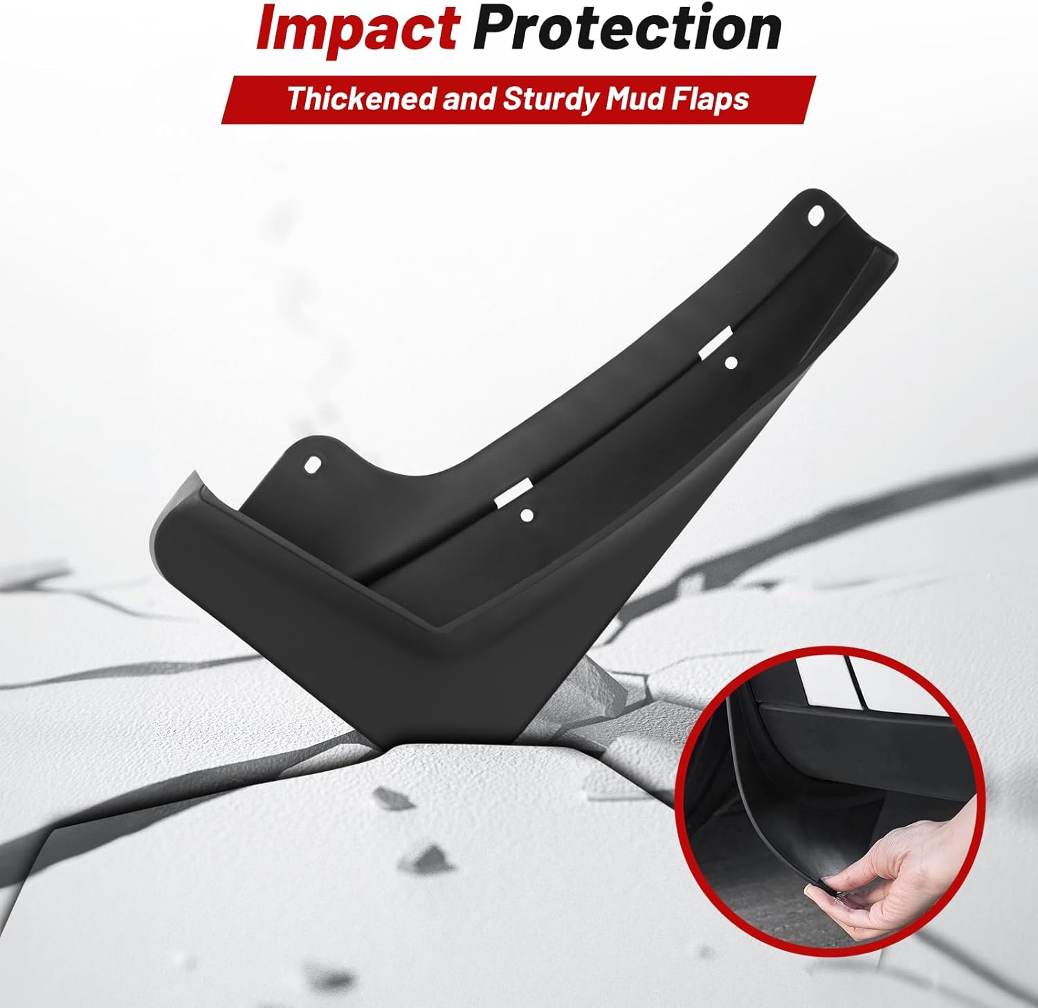 Sunsdrew Mud Flaps for 2025 2026 Chevrolet Equinox,All Weather Guard Splash Equinox Guards Mudguards,No-Drill 4PCS Chevy Equinox Fender Flares Accessories(Won't Fit EV)