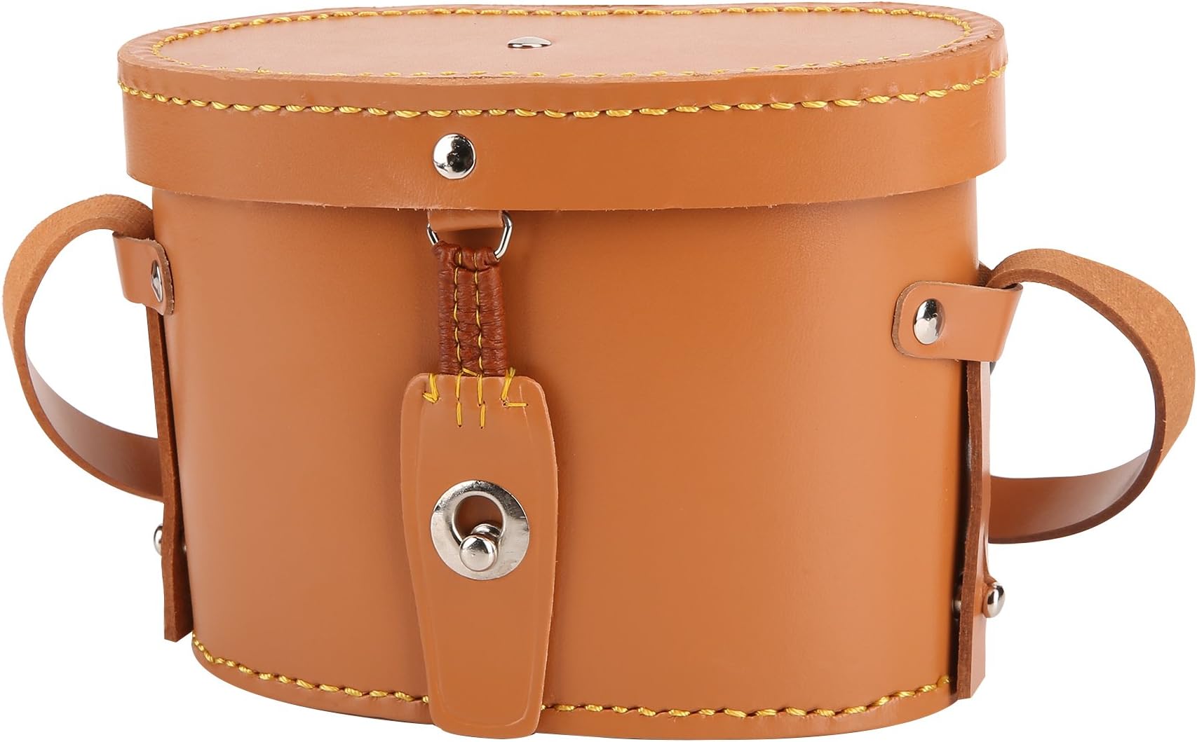 TIANZHE Binoculars Protect Case Calf Leather Case Yellow