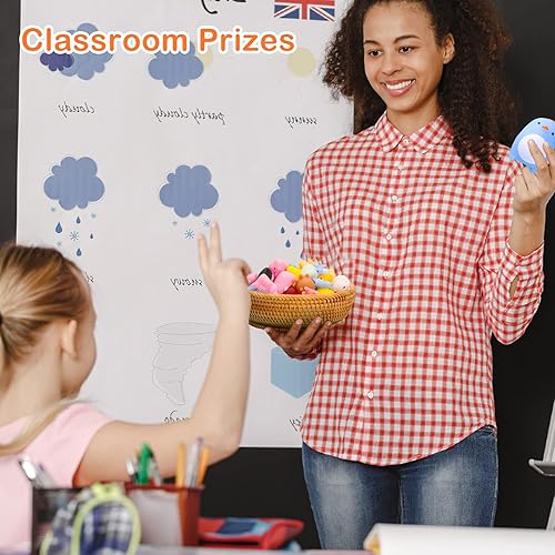 Miniatura 3 de 100 juguetes esponjosos Mochi envueltos individualmente, juguetes esponjosos para recuerdos de fiesta de niños, juguete kawaii para aliviar el