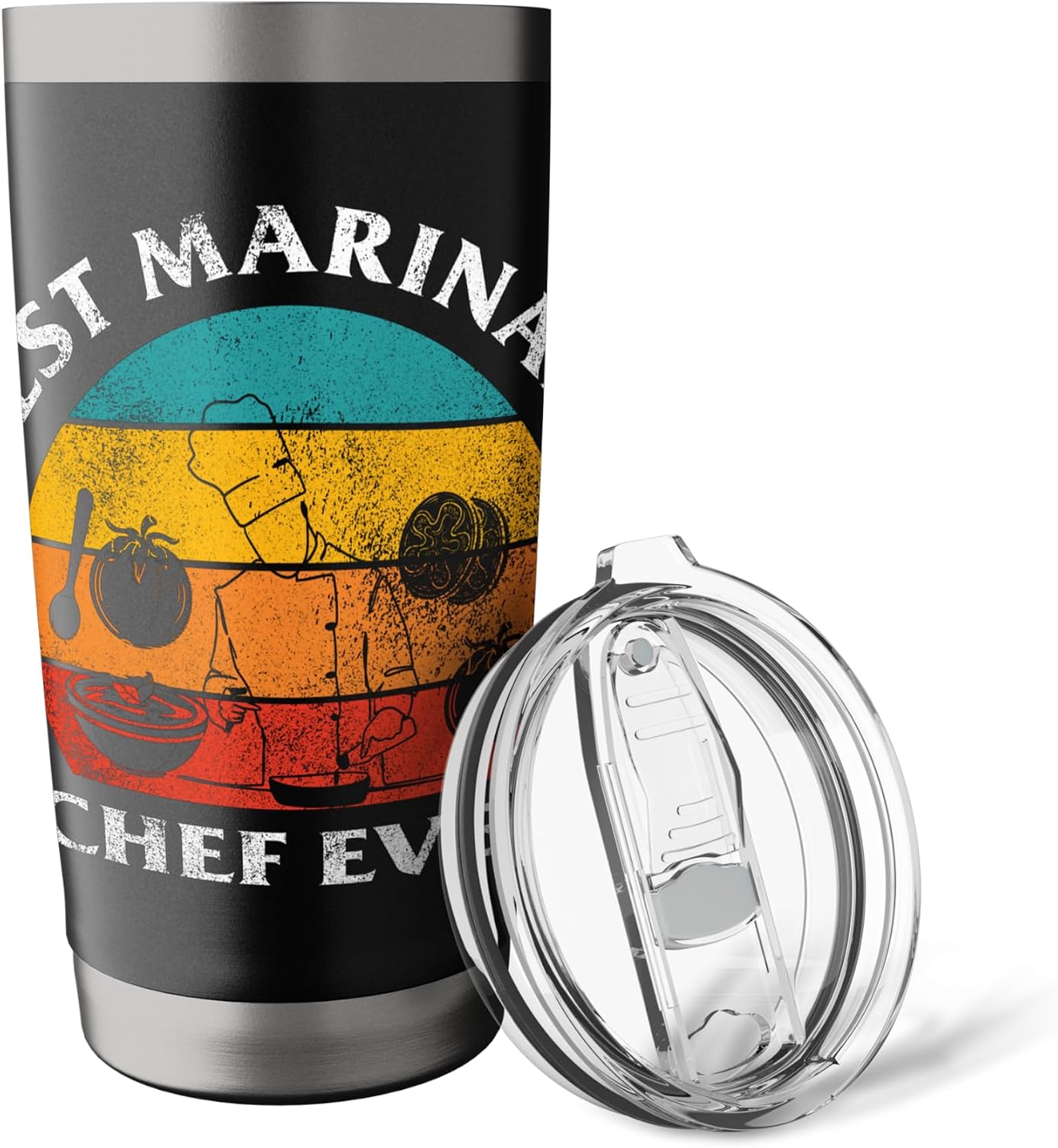 Best Marinara Chef Ever Marinara Italian Food Lover Stainless Steel Insulated Tumbler image 5