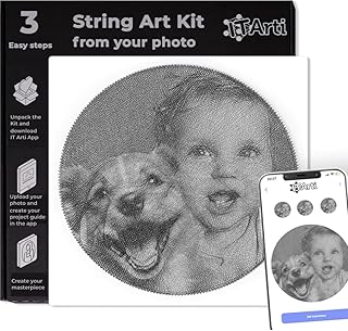 DIY String Art Kit from Your Photo - Personalized Gift for Valentines Da...
