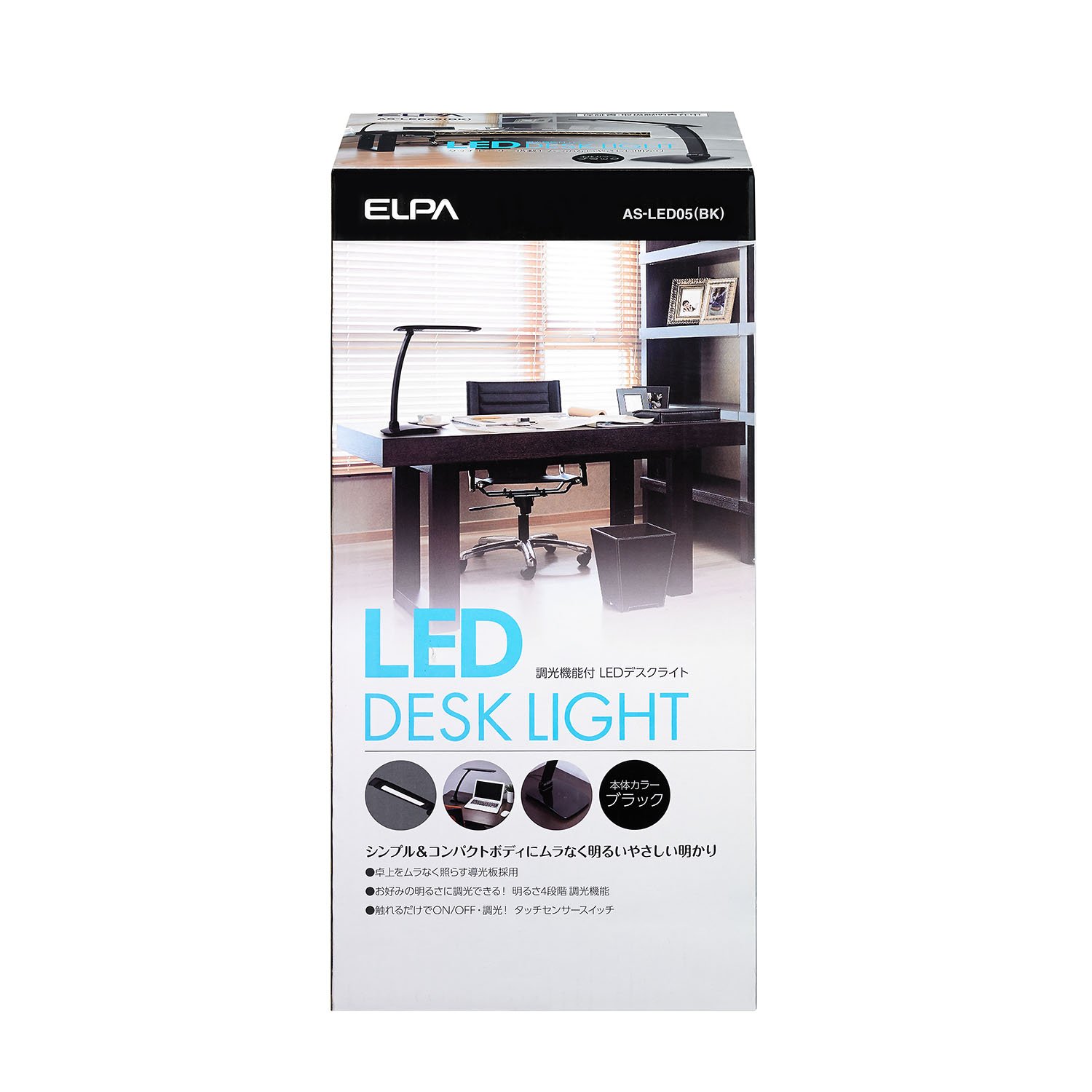 ELPA LEDデスクスタンドライト 4段階調光 ブラック AS-LED05(BK) 9jupf8b Amazon | ELPA LEDデスクスタンドライト 4段階調光 ブラック AS