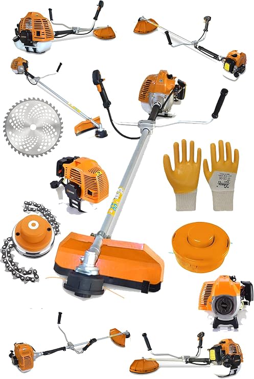 Steiner Alman T-9100 Yan Tipi Benzinli Motorlu Çalı Çim Ot Biçme Tırpanı Makinesi + Canavar Başlık