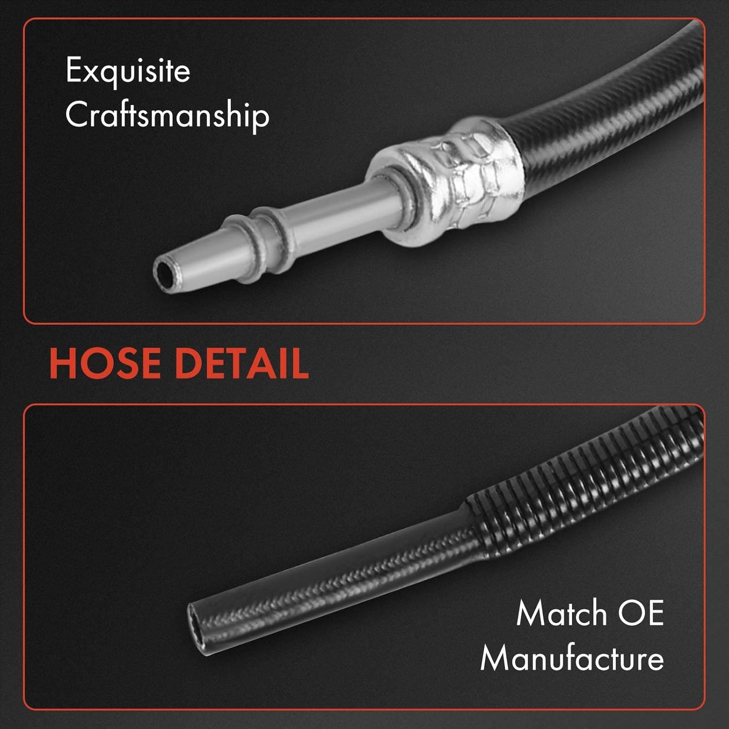 A-Premium Power Steering Hose Pressure & Return Hose Line Assembly Compatible with Chevrolet Silverado 1500 2007-2013, Tahoe 2007-2017 & GMC Sierra 1500 2007-2012, Yukon 2007-2014 & Cadillac 2-PC Set