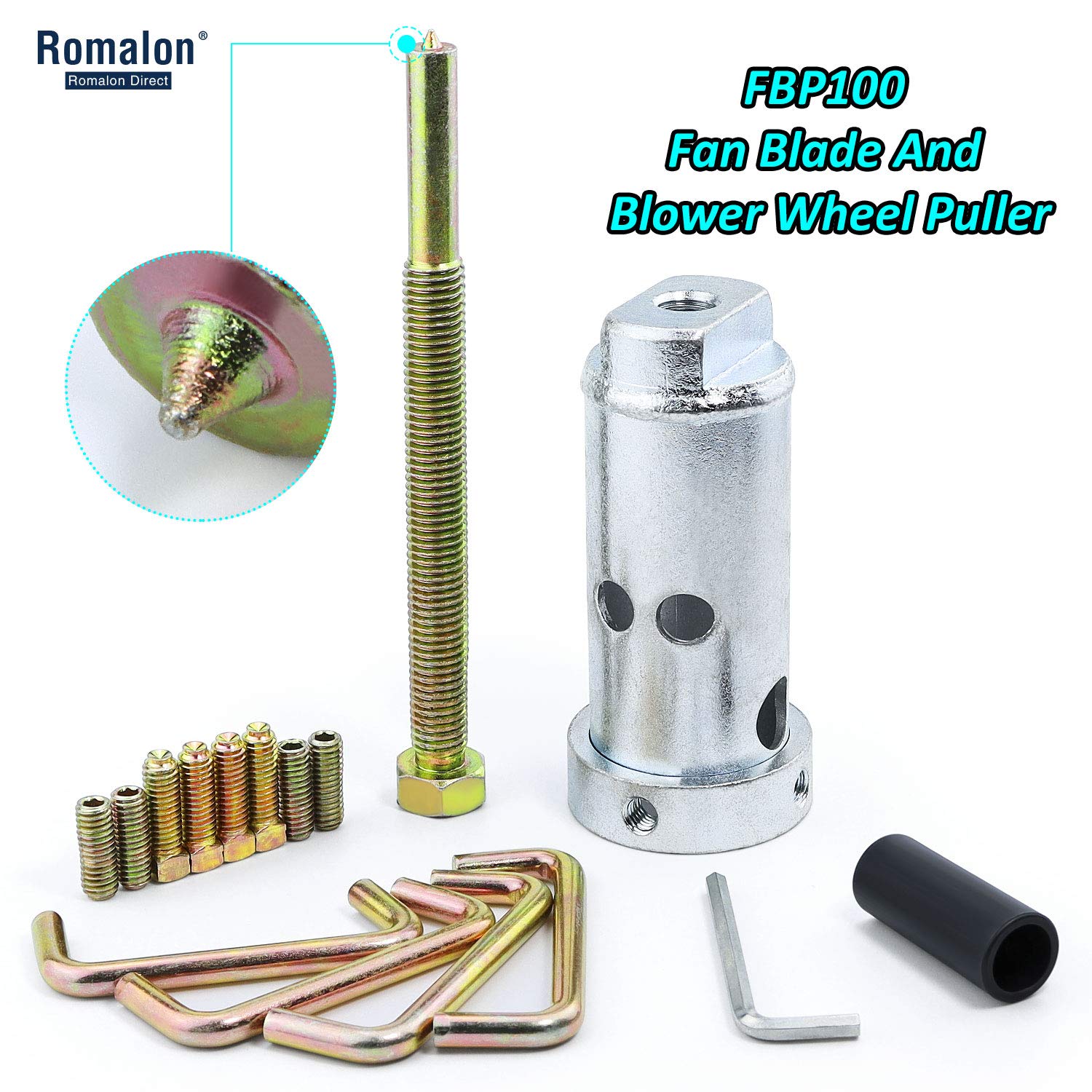 Romalon Fbp100 Fan Blade Blower Wheel Puller With Heavy Duty Steel And 5 8 Steel Center Shaft Buy Online At Best Price In Uae Amazonae
