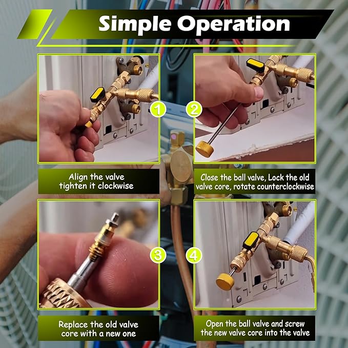 Herramienta Removedora e Instaladora de Núcleo de Válvula con Adaptador miniatura 7